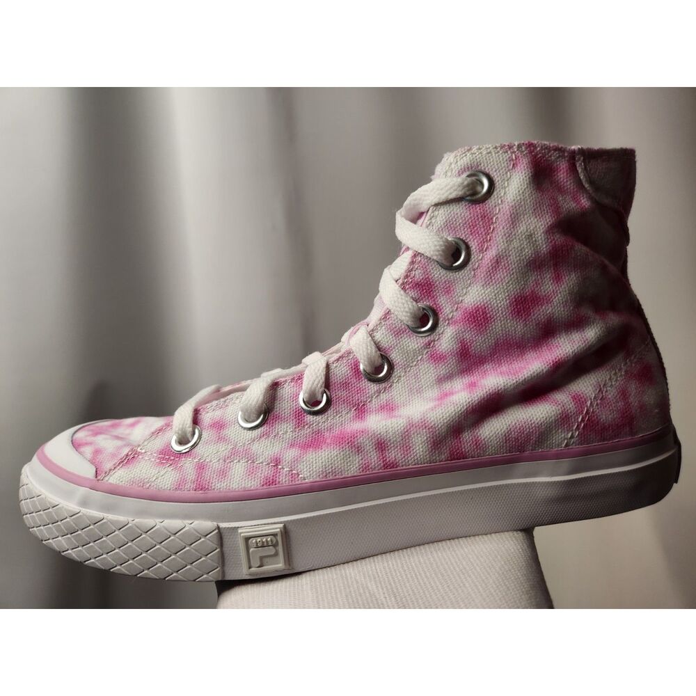 Fila Tarp High‑Top Shoes Women’s 8 Pink Tie‑Dye